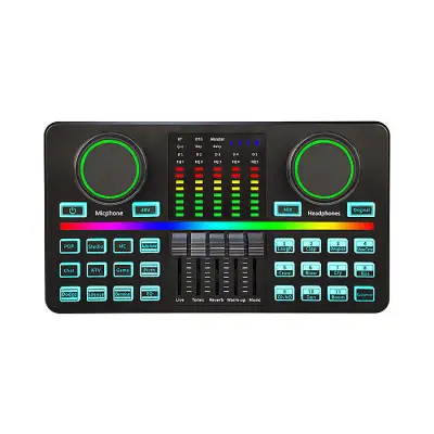 M9 sound card audio interface type-c mixer v9plus studio...